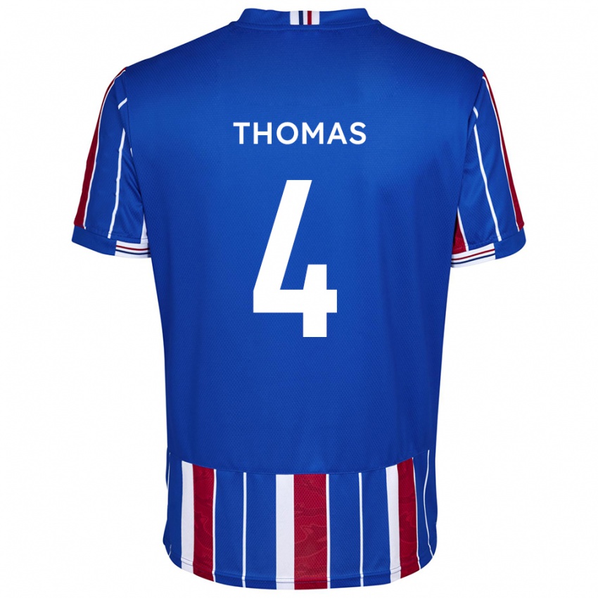 גברים טרל תומאס #4 כחול אדום לבן ג'רזי ביתית 2025/26 חולצה קצרה