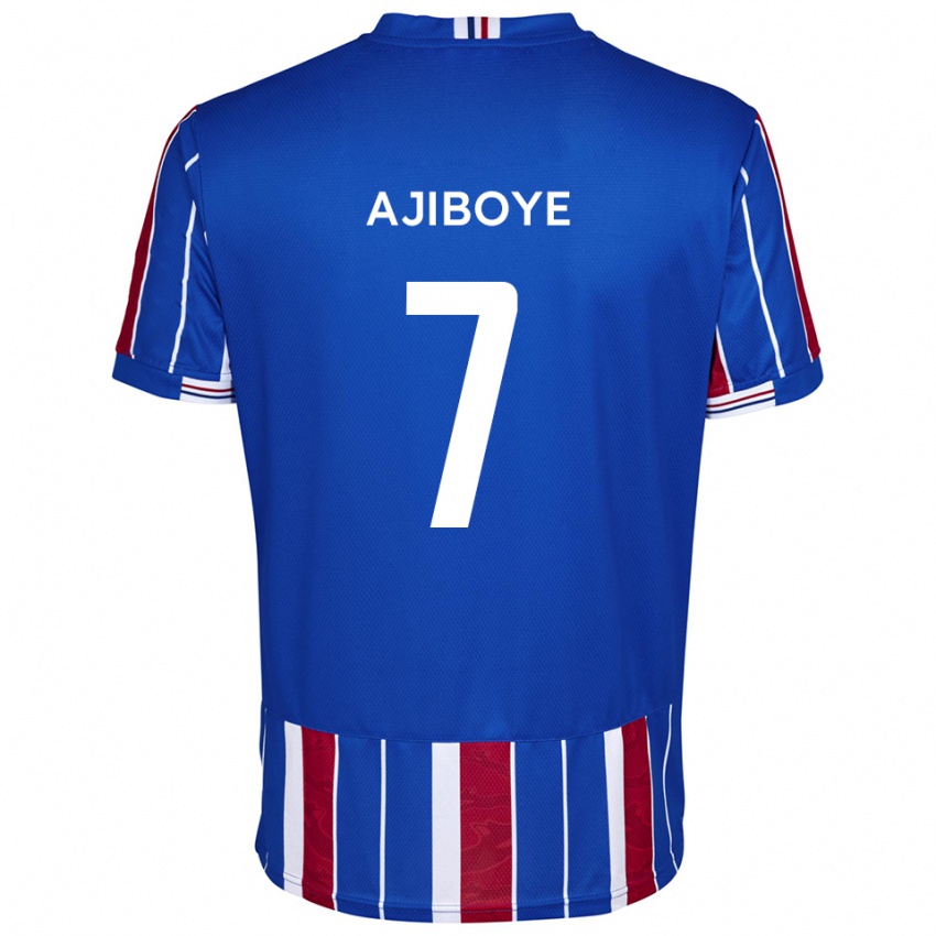 גברים דייוויד אג'יבויה #7 כחול אדום לבן ג'רזי ביתית 2025/26 חולצה קצרה