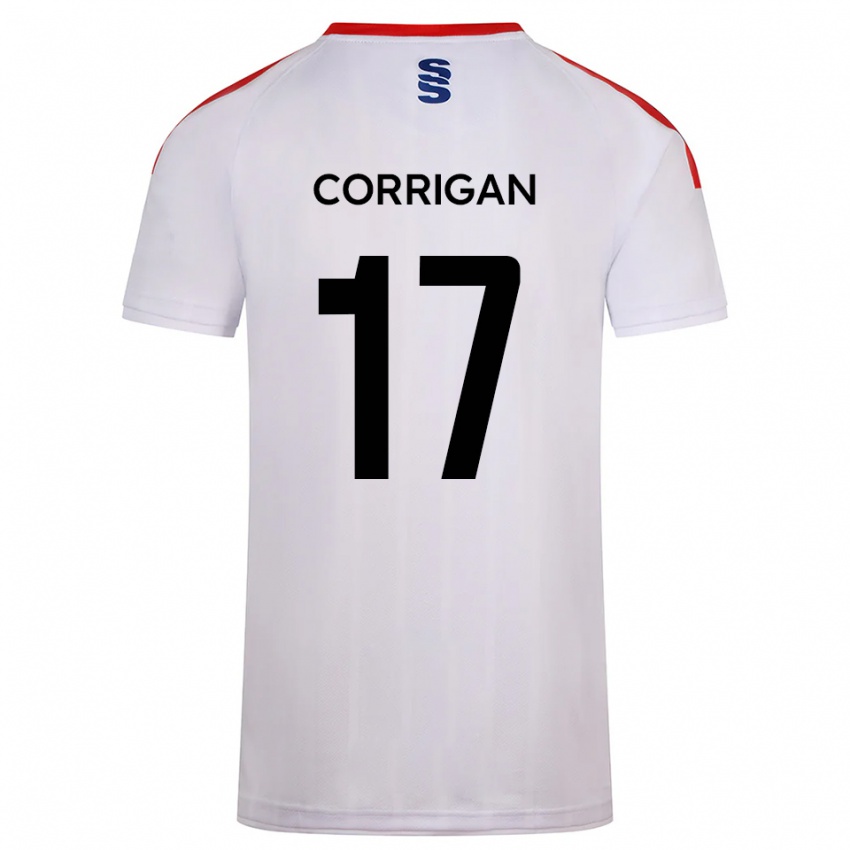 גברים Niamh Corrigan #17 לבן כחול נייבי ג'רזי ביתית 2025/26 חולצה קצרה