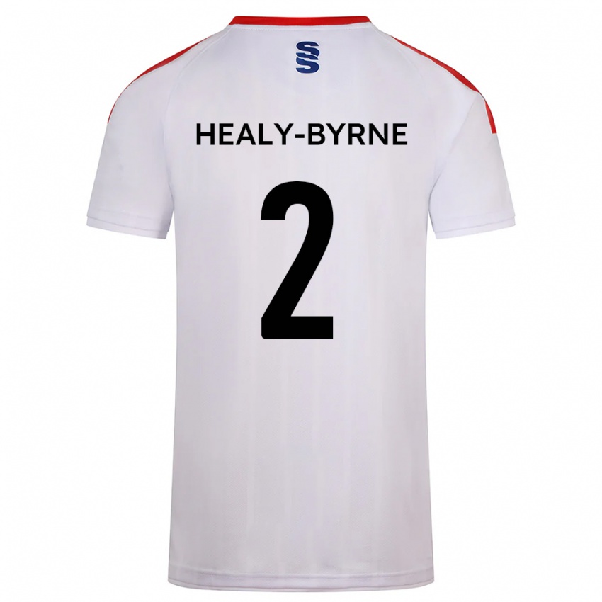 גברים Alex Healy-Byrne #2 לבן כחול נייבי ג'רזי ביתית 2025/26 חולצה קצרה