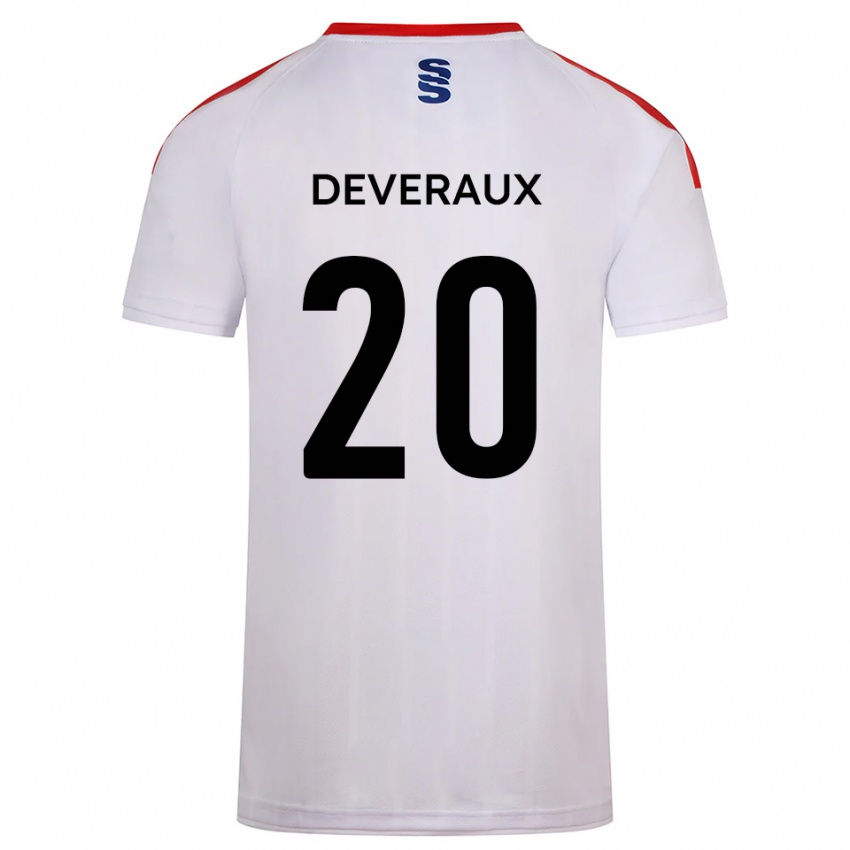 גברים Demi Deveraux #20 לבן כחול נייבי ג'רזי ביתית 2025/26 חולצה קצרה