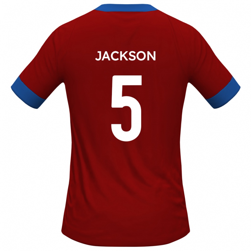 גברים Ben Jackson #5 כחול אדום ג'רזי ביתית 2025/26 חולצה קצרה