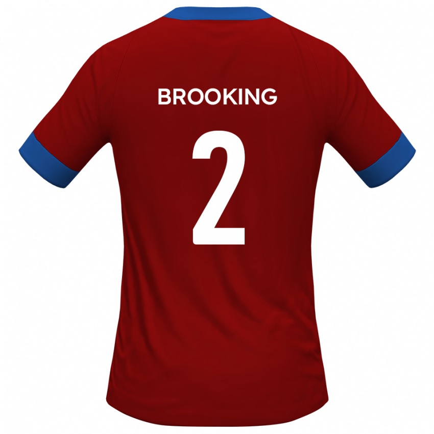 גברים ג׳ושוע רויסטון ברוקינג #2 כחול אדום ג'רזי ביתית 2025/26 חולצה קצרה