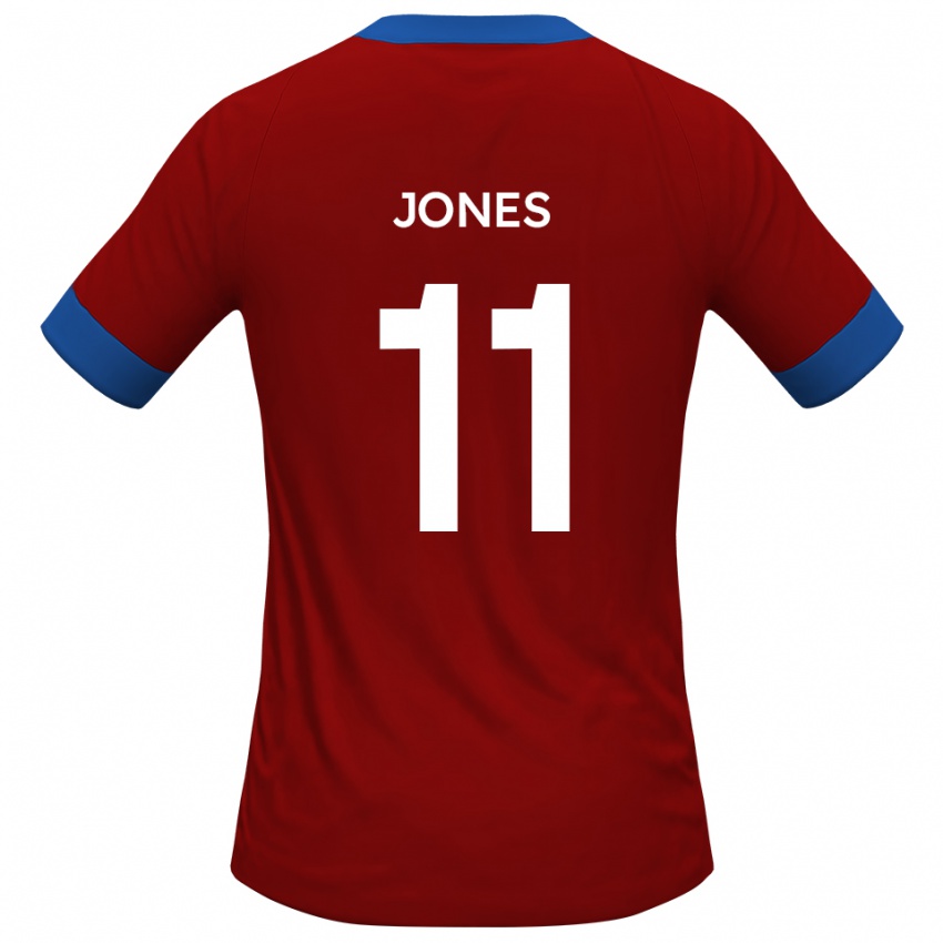 גברים Ryan Jones #11 כחול אדום ג'רזי ביתית 2025/26 חולצה קצרה