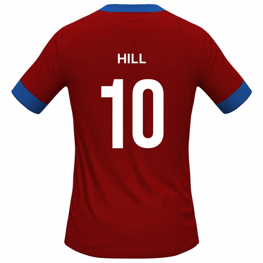 גברים Ryan Hill #10 כחול אדום ג'רזי ביתית 2025/26 חולצה קצרה