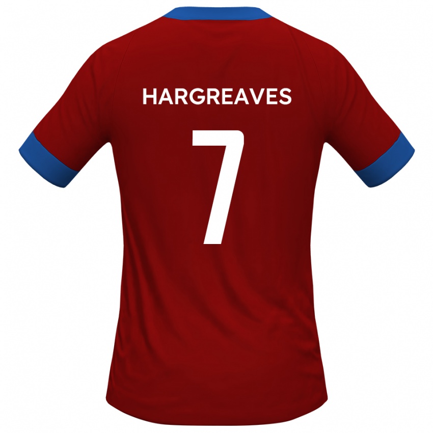 גברים קמרון הרגריבס #7 כחול אדום ג'רזי ביתית 2025/26 חולצה קצרה