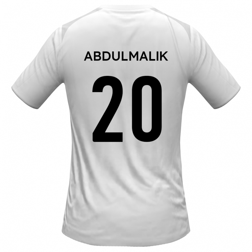גברים Abdul Abdulmalik #20 לבן אפור ג'רזי ביתית 2025/26 חולצה קצרה