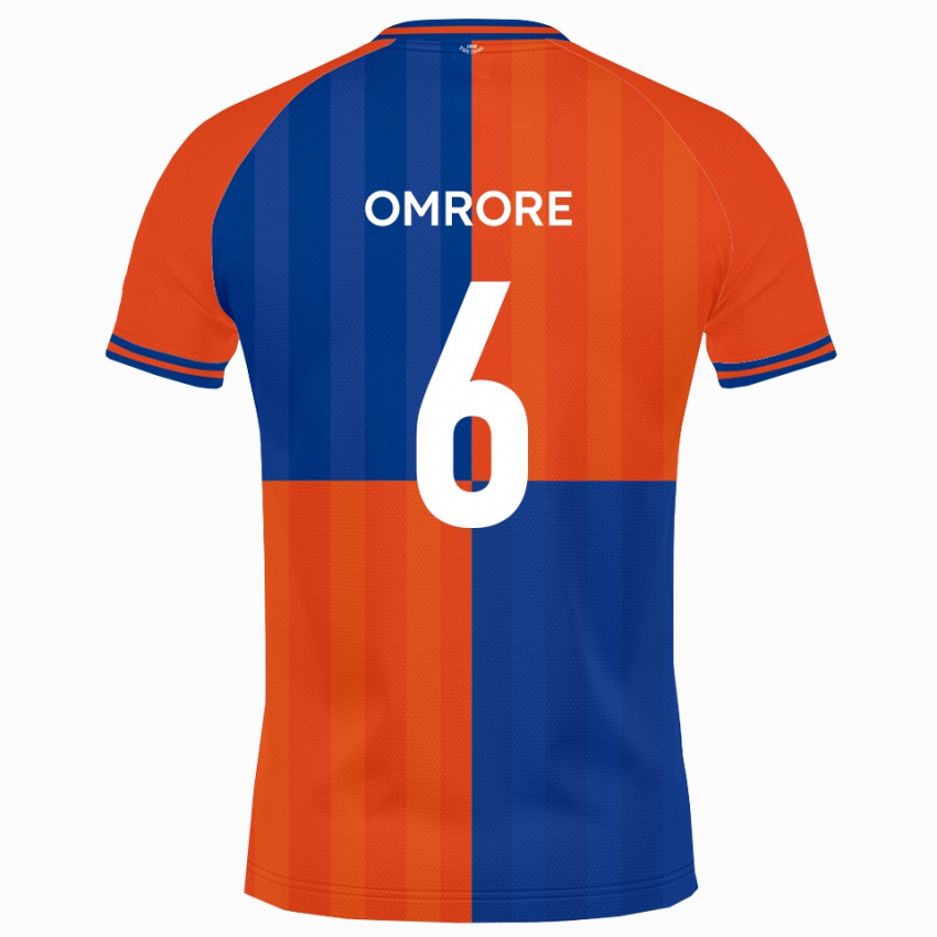 גברים Manny Omrore #6 כתום כחול מלכותי ג'רזי ביתית 2025/26 חולצה קצרה