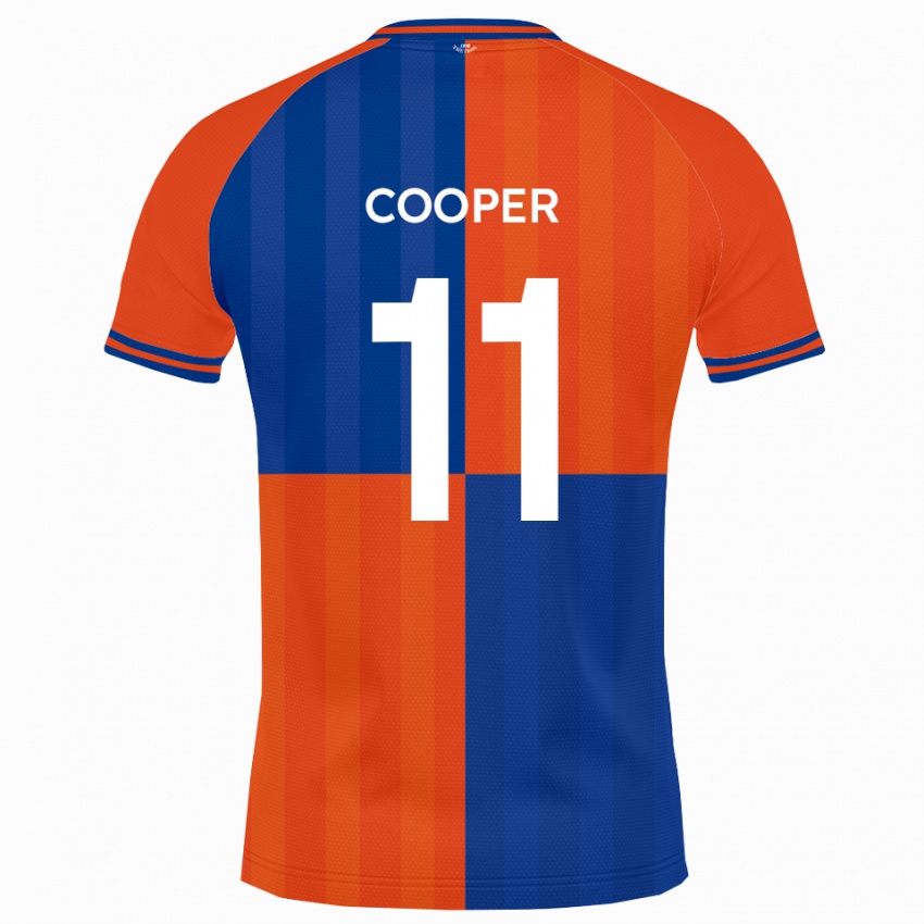 גברים צ׳אי קופר #11 כתום כחול מלכותי ג'רזי ביתית 2025/26 חולצה קצרה