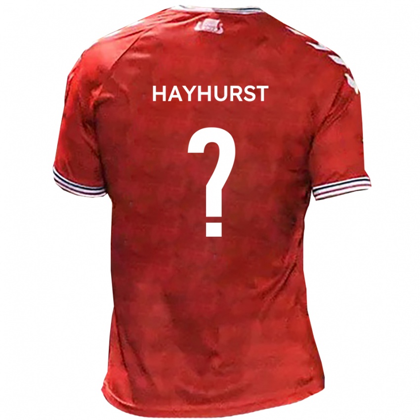 גברים Imogen Hayhurst #0 אדום לבן ג'רזי ביתית 2025/26 חולצה קצרה