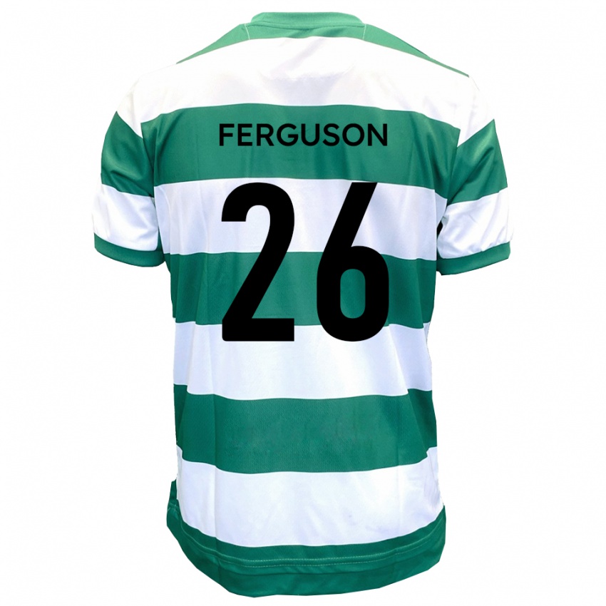 גברים קייל פרגוסון #26 ירוק לבן ג'רזי ביתית 2025/26 חולצה קצרה