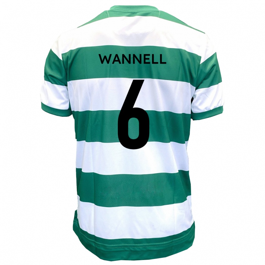 גברים ג'ייק ואנל #6 ירוק לבן ג'רזי ביתית 2025/26 חולצה קצרה