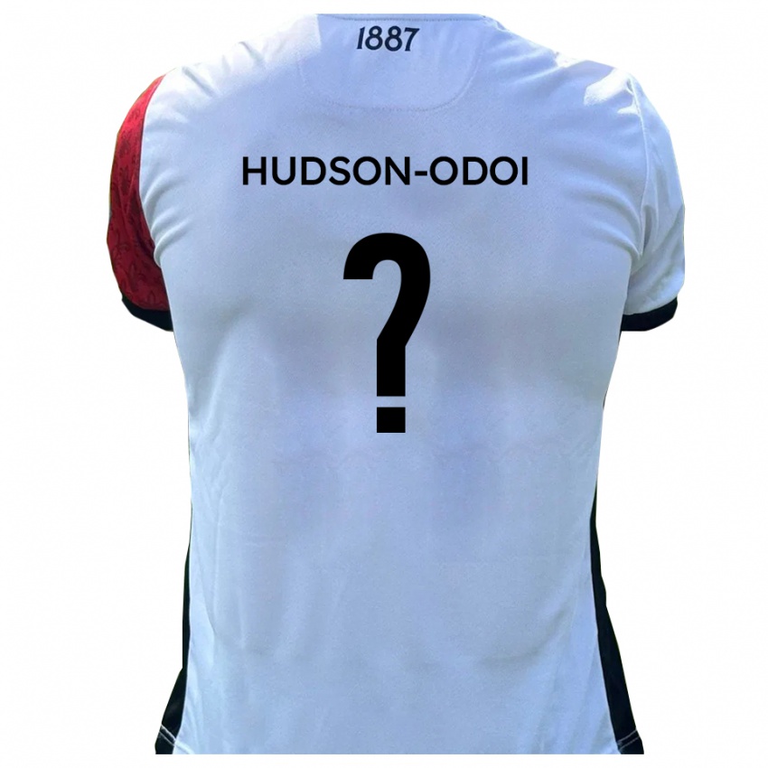 גברים Jayden Hudson-Odoi #0 אדום לבן ג'רזי ביתית 2025/26 חולצה קצרה