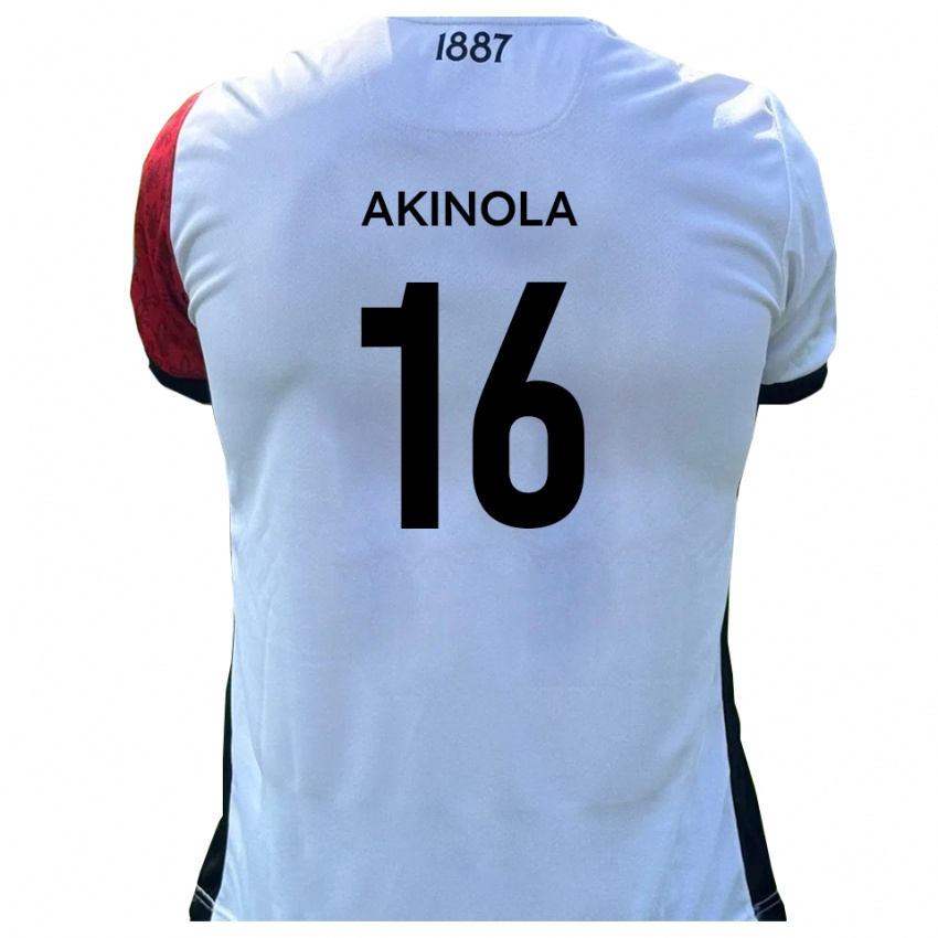 גברים טונג׳י אקינולה #16 אדום לבן ג'רזי ביתית 2025/26 חולצה קצרה