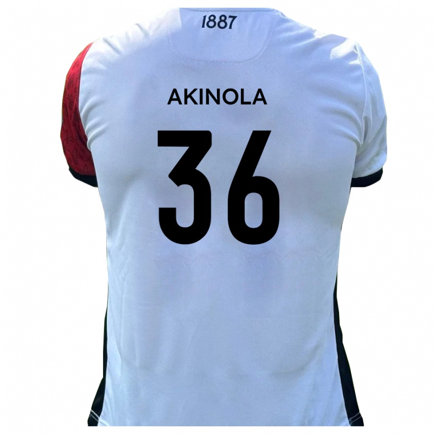 גברים טים אקינולה #36 אדום לבן ג'רזי ביתית 2025/26 חולצה קצרה