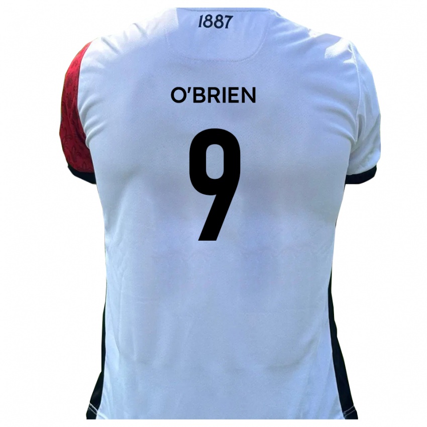 גברים Aiden O'brien #9 אדום לבן ג'רזי ביתית 2025/26 חולצה קצרה
