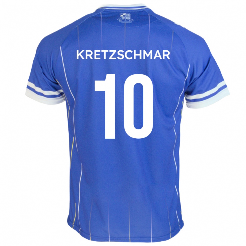 גברים מקס קרצ'מר #10 כחול מלכותי ג'רזי ביתית 2025/26 חולצה קצרה