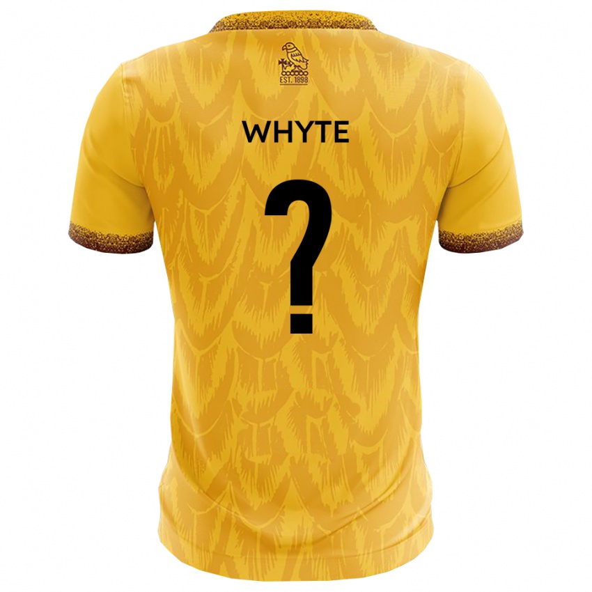 גברים Cordeli Whyte #0 צהוב חום ג'רזי ביתית 2025/26 חולצה קצרה