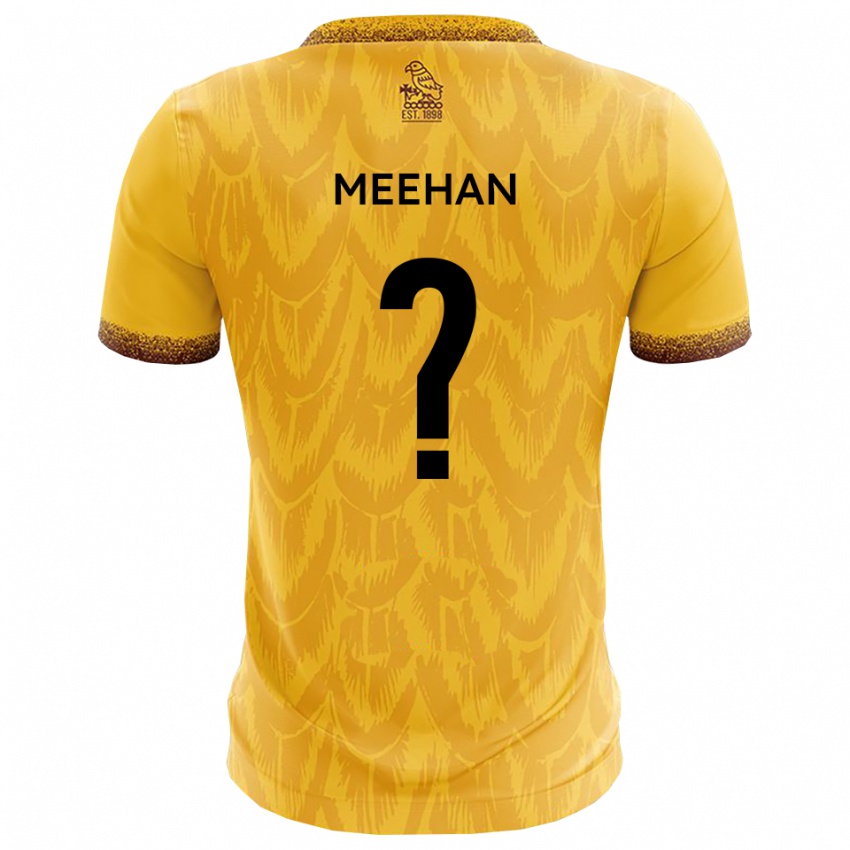 גברים Ella Meehan #0 צהוב חום ג'רזי ביתית 2025/26 חולצה קצרה