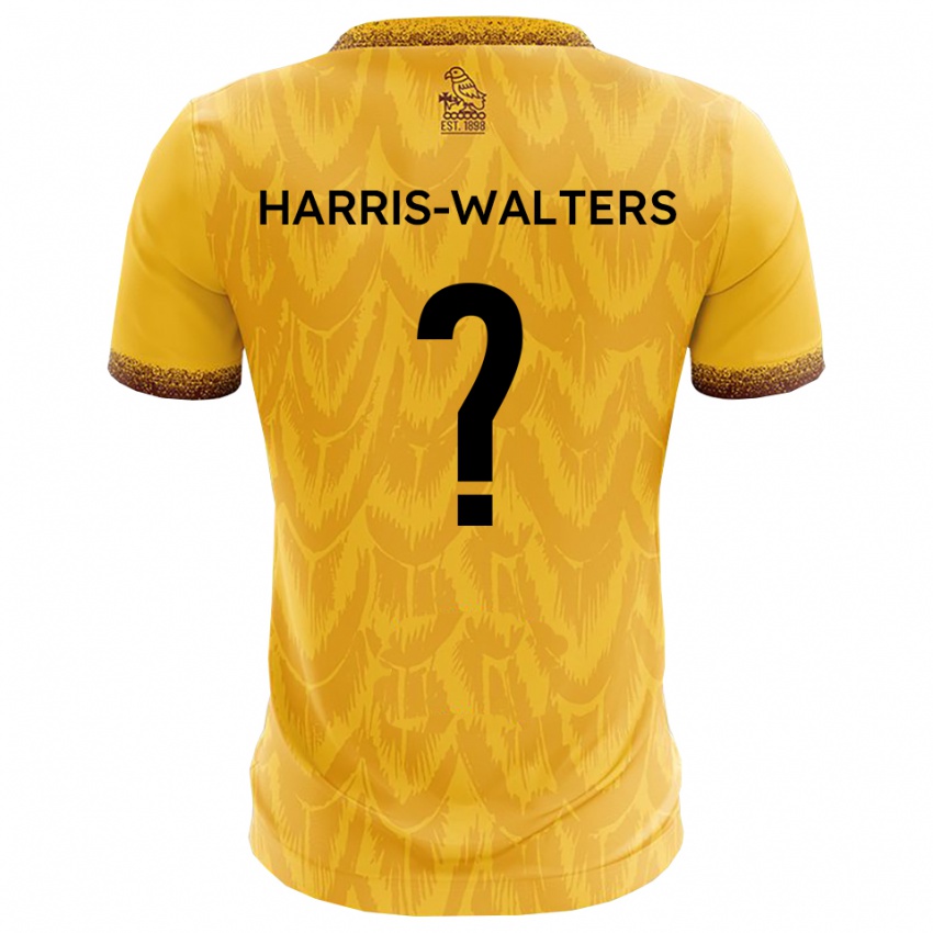 גברים Ilanna Harris-Walters #0 צהוב חום ג'רזי ביתית 2025/26 חולצה קצרה