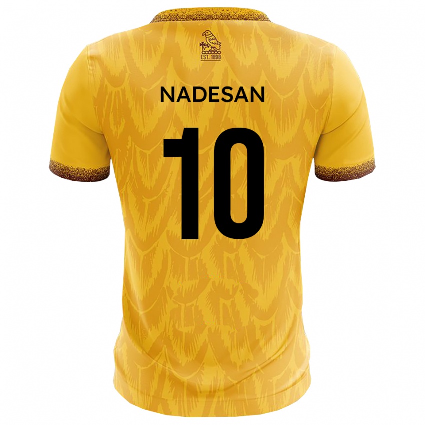 גברים אשלי נדסאן #10 צהוב חום ג'רזי ביתית 2025/26 חולצה קצרה