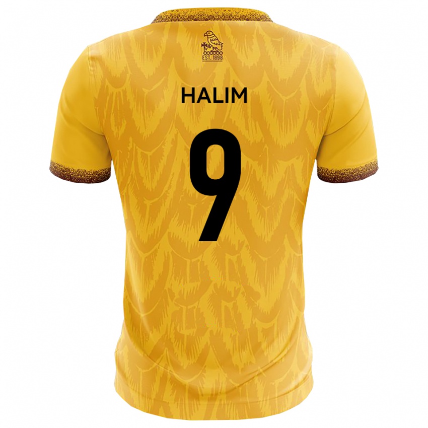 גברים מהמט חלים #9 צהוב חום ג'רזי ביתית 2025/26 חולצה קצרה