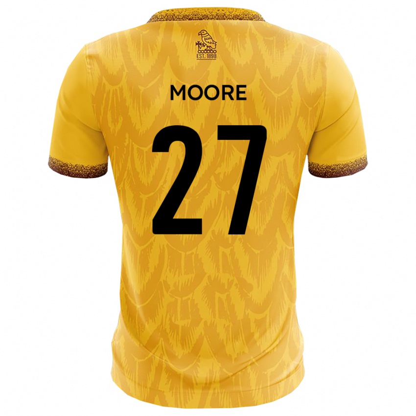 גברים Liam Moore #27 צהוב חום ג'רזי ביתית 2025/26 חולצה קצרה