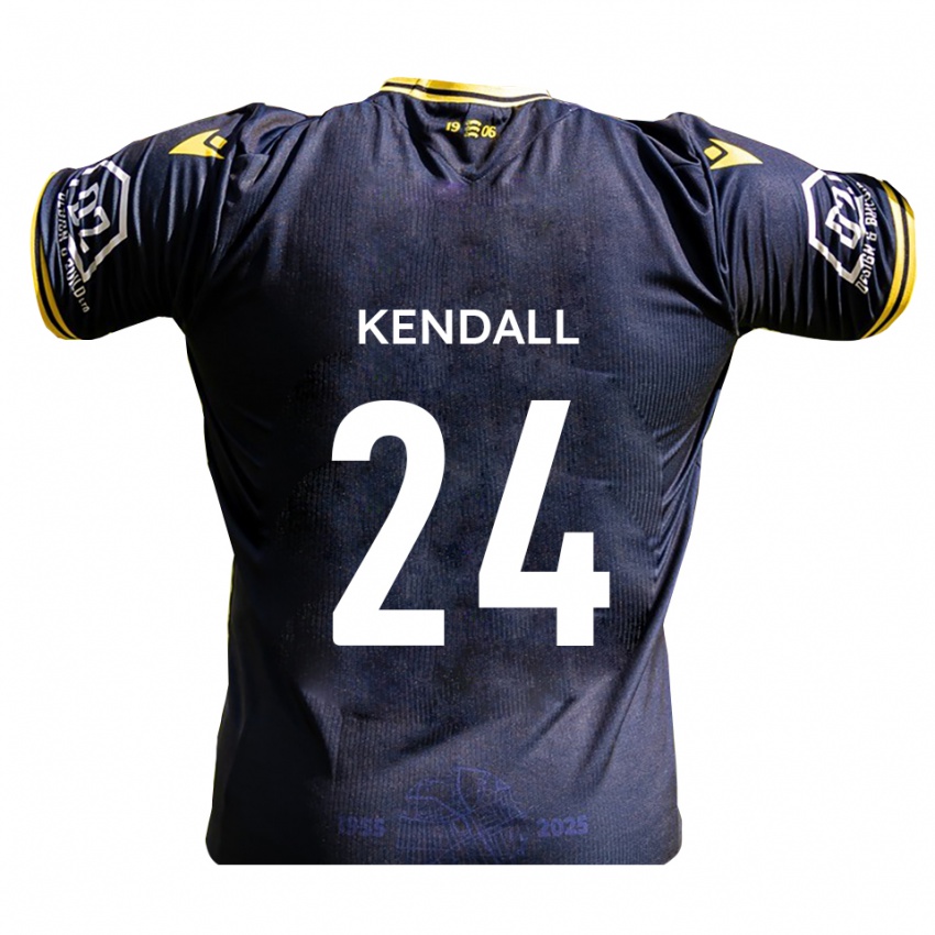 גברים צ'ארלי קנדל #24 כחול נייבי צהוב ג'רזי ביתית 2025/26 חולצה קצרה