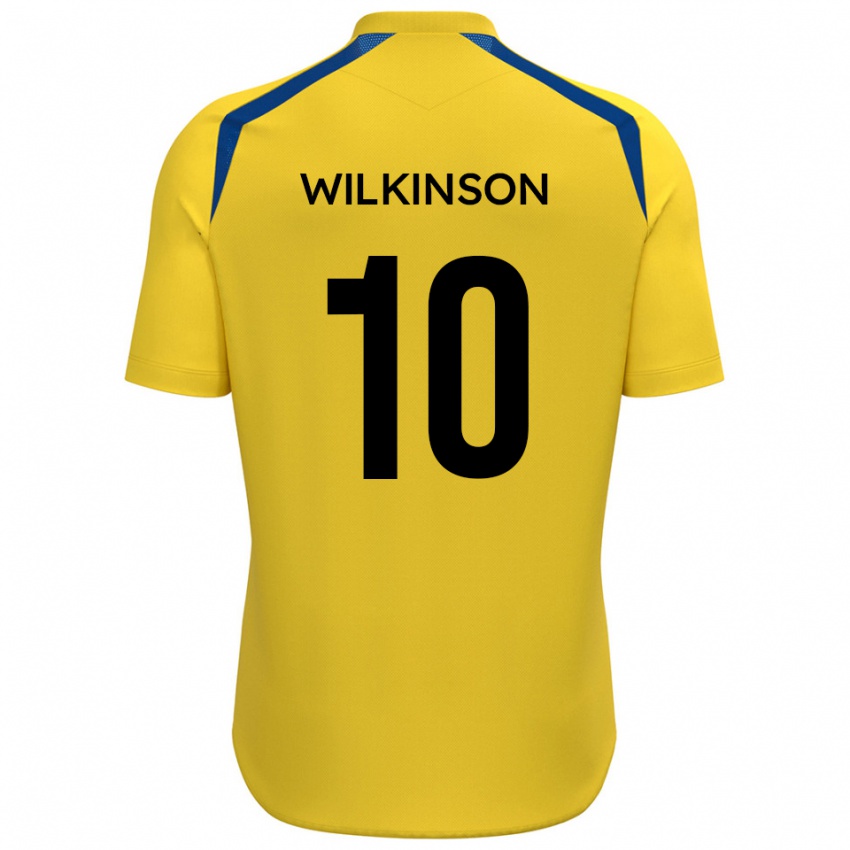 גברים קונור וילקינסון #10 צהוב כחול ג'רזי ביתית 2025/26 חולצה קצרה