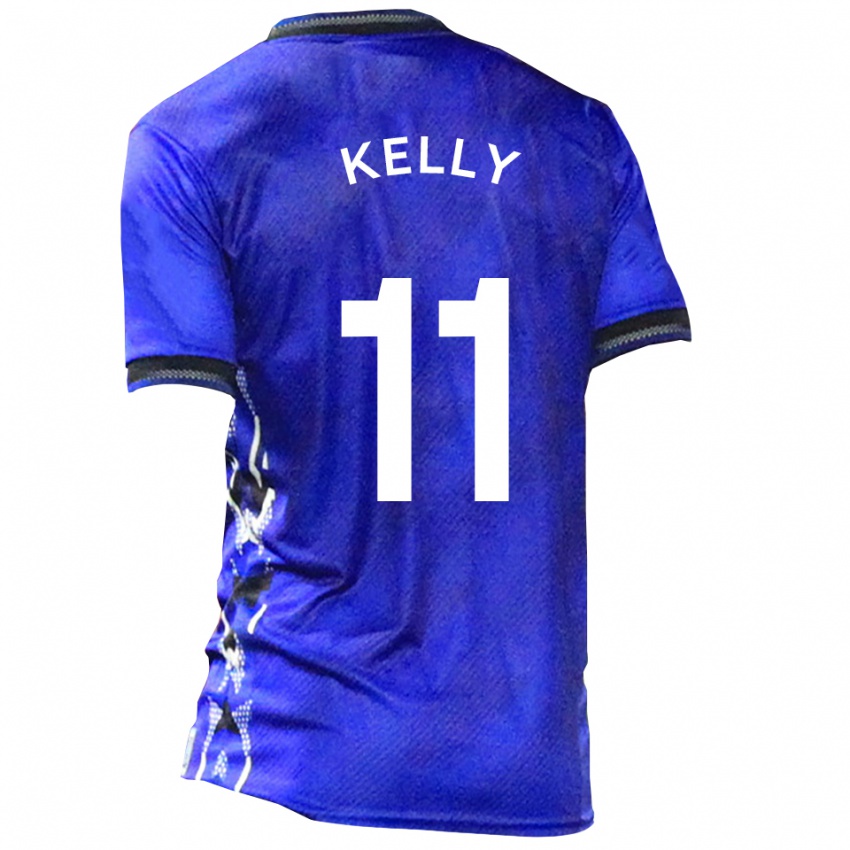 גברים אוסקר קלי #11 כחול לבן ג'רזי ביתית 2025/26 חולצה קצרה