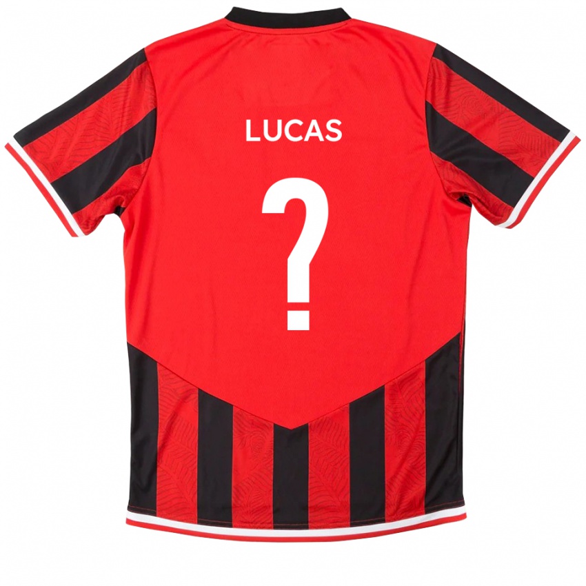 גברים Freya Lucas #0 אדום שחור ג'רזי ביתית 2025/26 חולצה קצרה