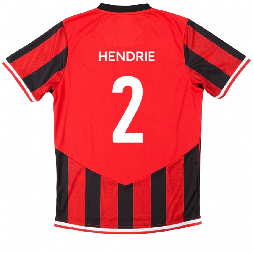 גברים לוק הנדרי #2 אדום שחור ג'רזי ביתית 2025/26 חולצה קצרה