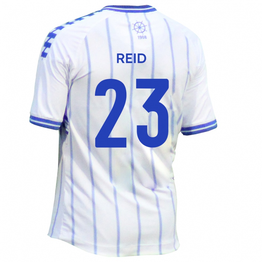 גברים Alex Reid #23 לבן כחול ג'רזי ביתית 2025/26 חולצה קצרה