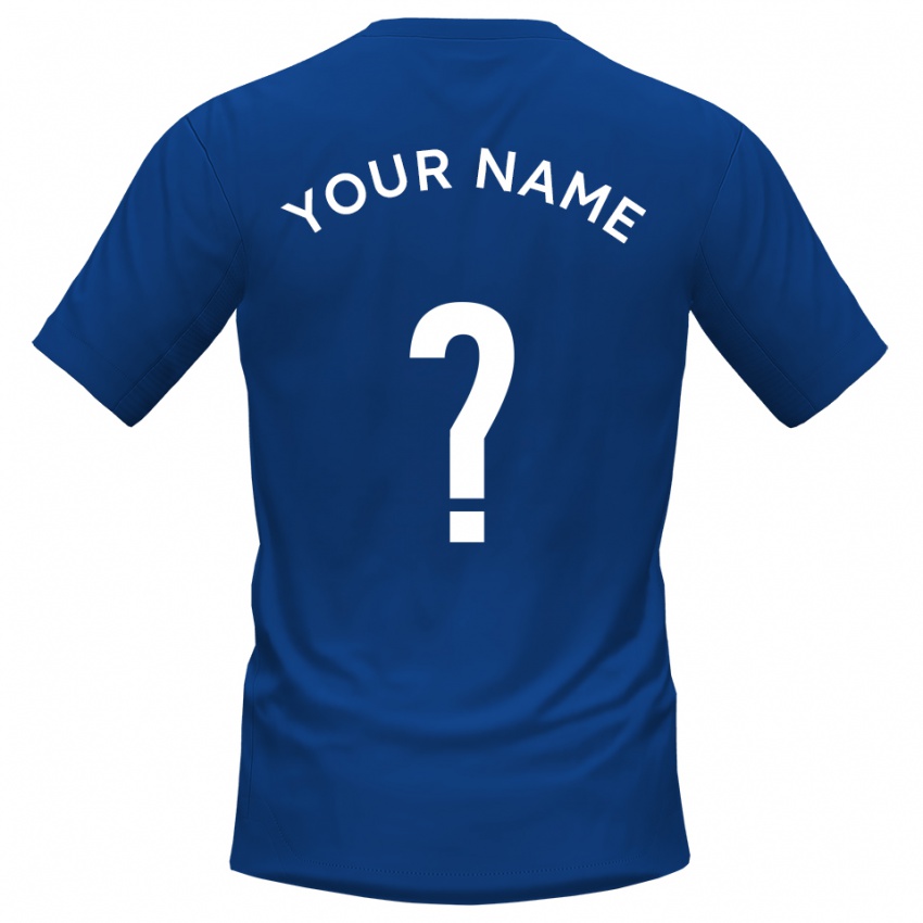 גברים השם שלך #0 כחול לבן ג'רזי ביתית 2025/26 חולצה קצרה