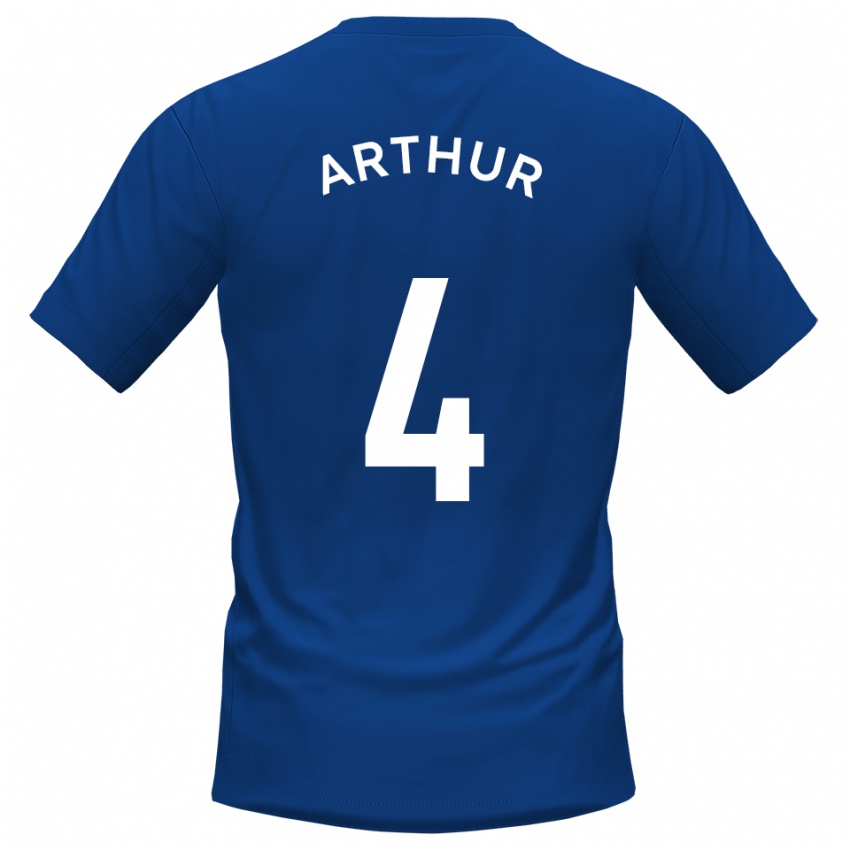 גברים פסטוס ארתור #4 כחול לבן ג'רזי ביתית 2025/26 חולצה קצרה