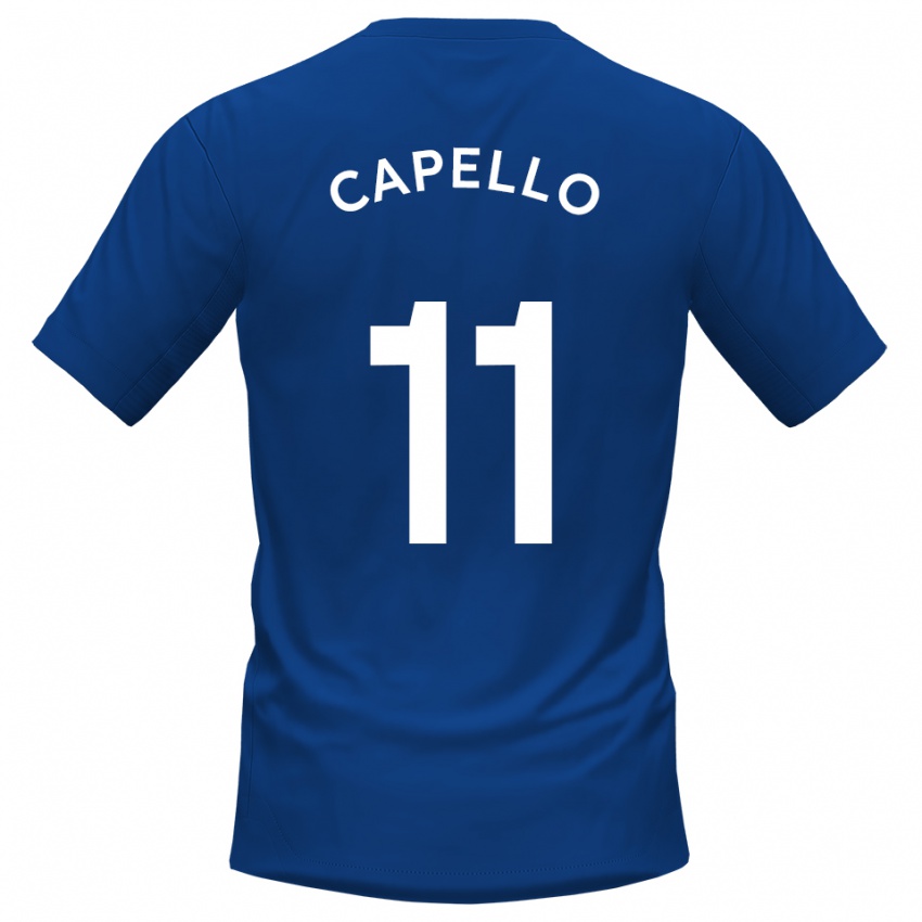 גברים אנג'לו קאפלו #11 כחול לבן ג'רזי ביתית 2025/26 חולצה קצרה