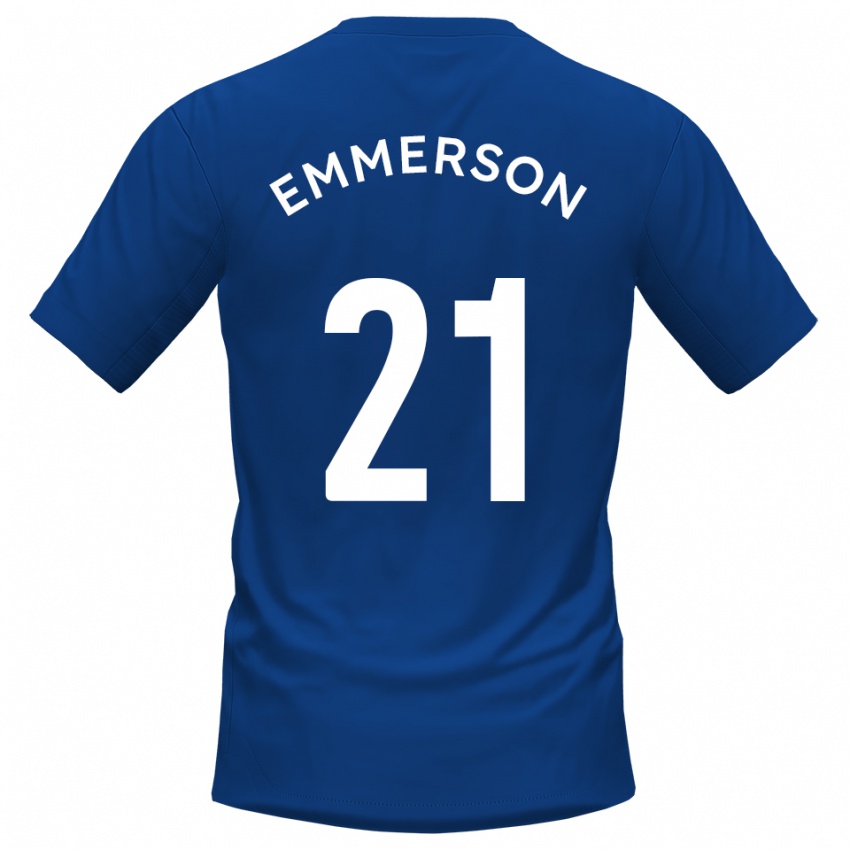 גברים זאק אמרסון #21 כחול לבן ג'רזי ביתית 2025/26 חולצה קצרה