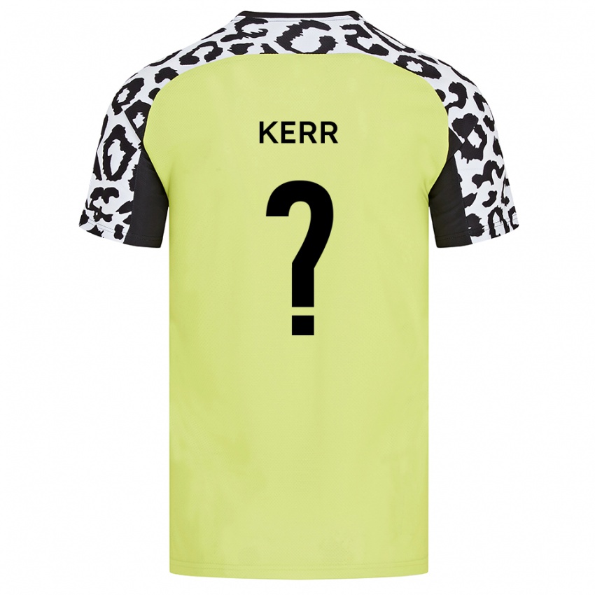 גברים Natasha Kerr #0 צהוב פלואורסצנטי ג'רזי ביתית 2025/26 חולצה קצרה