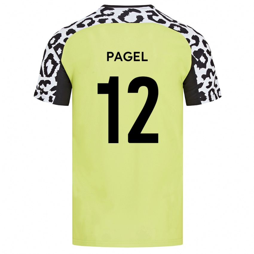 גברים פיאצ׳רה פאגל #12 צהוב פלואורסצנטי ג'רזי ביתית 2025/26 חולצה קצרה