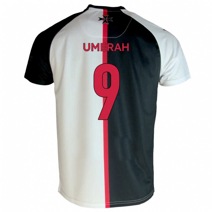 גברים ג'וש אומרח #9 לבן שחור ג'רזי ביתית 2025/26 חולצה קצרה