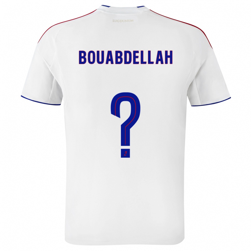 גברים Jalis Bouabdellah #0 לבן אדום ג'רזי ביתית 2025/26 חולצה קצרה