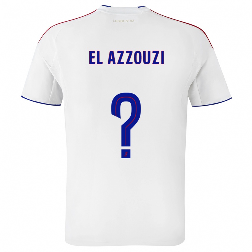 גברים Nourdine El Azzouzi #0 לבן אדום ג'רזי ביתית 2025/26 חולצה קצרה