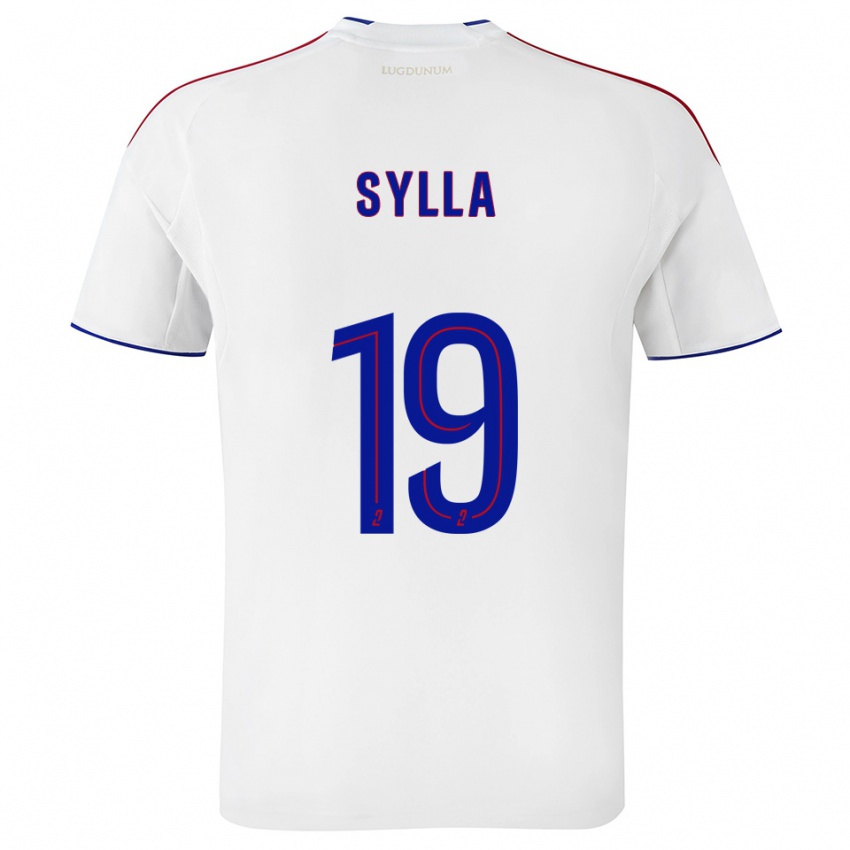 גברים קישה סילה #19 לבן אדום ג'רזי ביתית 2025/26 חולצה קצרה