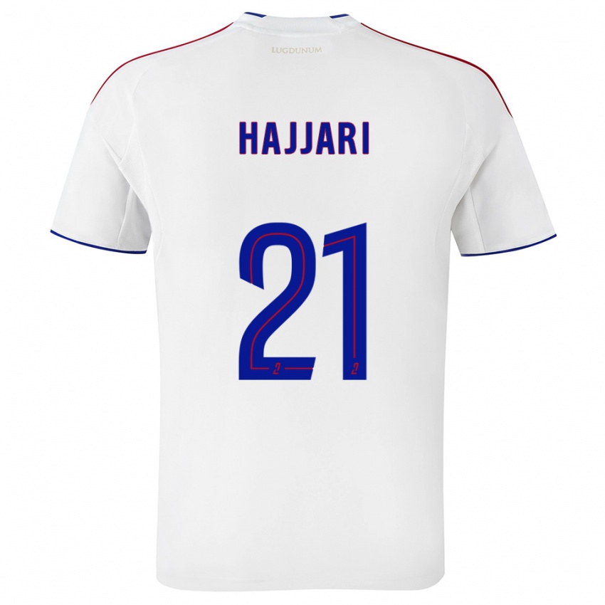 גברים Rayhan Hajjari #21 לבן אדום ג'רזי ביתית 2025/26 חולצה קצרה