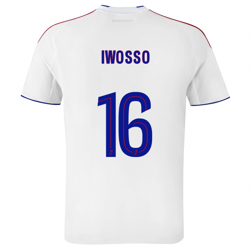 גברים Mathis Iwosso #16 לבן אדום ג'רזי ביתית 2025/26 חולצה קצרה