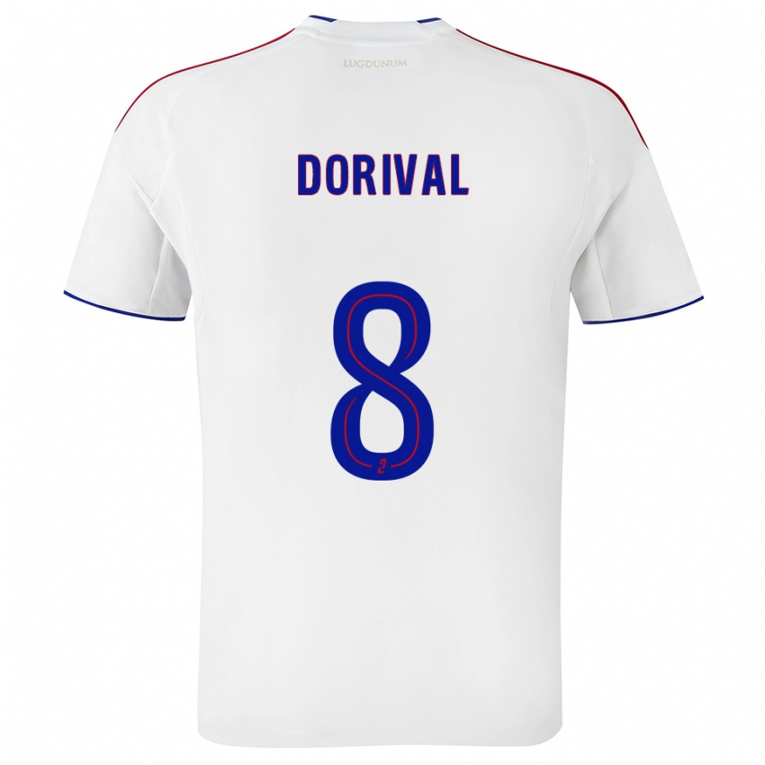 גברים פייר אנטואן דיאטה דוריבאל #8 לבן אדום ג'רזי ביתית 2025/26 חולצה קצרה