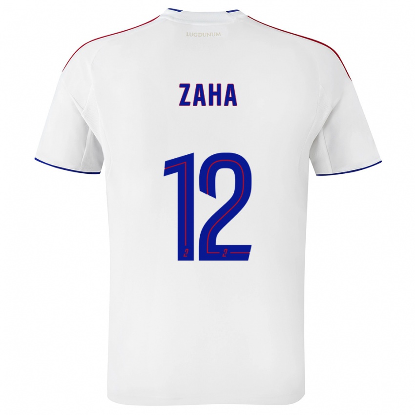 גברים וילפריד זאהה #12 לבן אדום ג'רזי ביתית 2025/26 חולצה קצרה