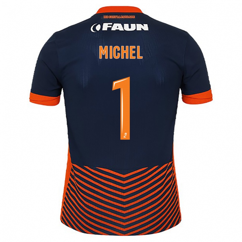 גברים Mathieu Michel #1 כחול חצות כתום ג'רזי ביתית 2025/26 חולצה קצרה