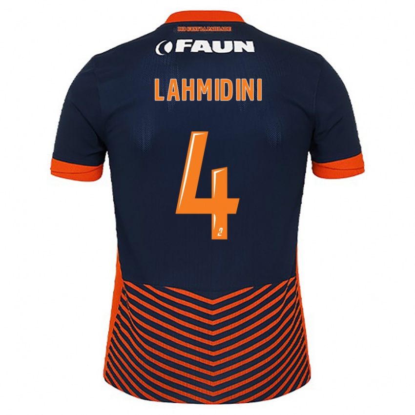 גברים Marouan Lahmidini #4 כחול חצות כתום ג'רזי ביתית 2025/26 חולצה קצרה