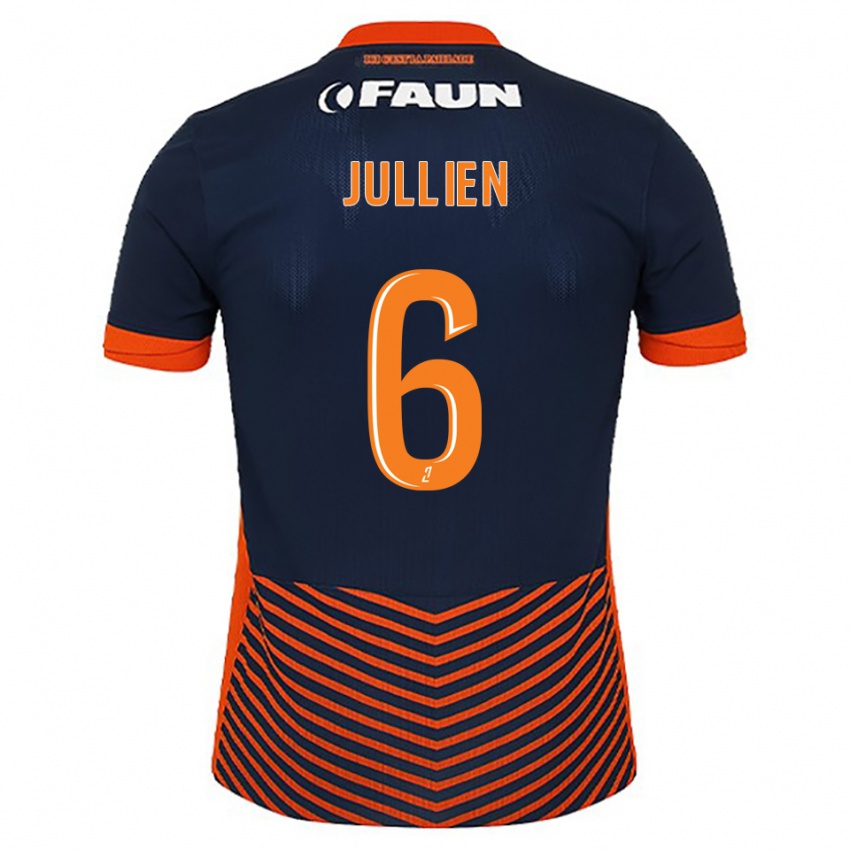 גברים כריסטופר ז'וליין #6 כחול חצות כתום ג'רזי ביתית 2025/26 חולצה קצרה